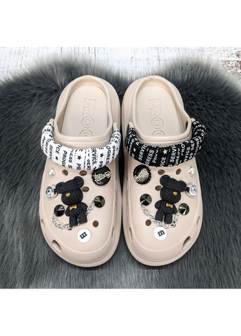 Кроксы женские пена на платформе Progress (333801464)