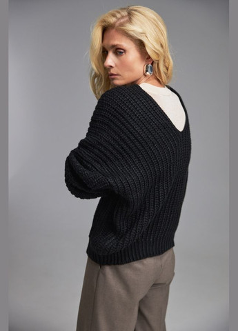 Черный демисезонный джемпер 1619 Bellise