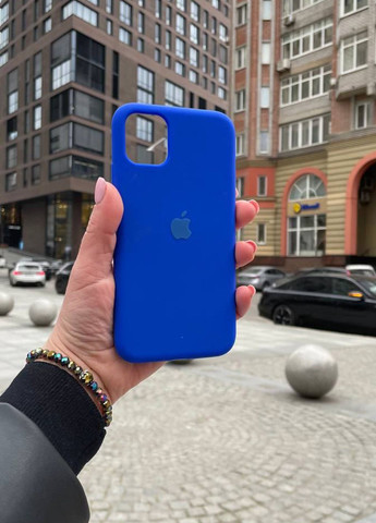 Чохол для iPhone 11 Pro Max синiй Light Blue Silicone Case силікон кейс No Brand (289754176)