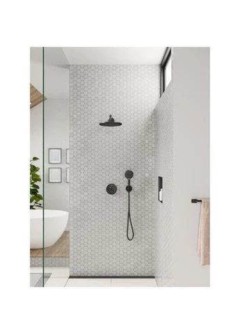 Верхний душ CROMA, черный/матовый, круглый Hansgrohe (401618463)