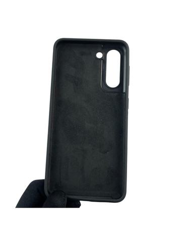 Чохол для Galaxy S21 5G (SM-G991U) силіконовий з мікрофіброю нековзний на самсунг с21 5г чорний Samsung (366389458)