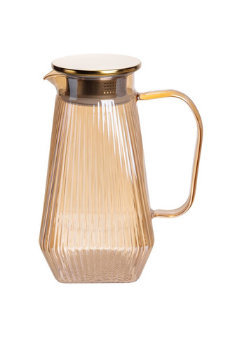 Глечик 1.8 л зі склянками 6 штук по 200 (мл) графин для компоту соку води лимонаду глечик для напоїв Коричневий HP-19-39 Yiwu (371481816)