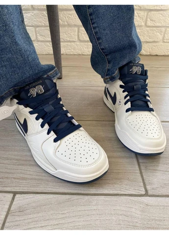 КРОСІВКИ ЖІНОЧІ NIKE AIR JORDAN STADIUM 90 SAIL OZONE BLUE НАЙК АІР ДЖОРДАН No Brand сині демісезони (367168114)