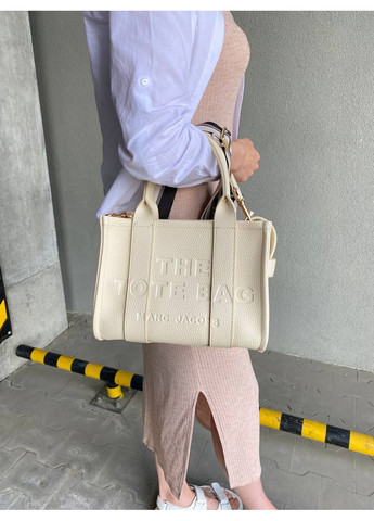 Женская сумка через плечо кремовая Marc Jacobs Small Tote Bag Cream шопер Марк Джейкобс кросс - боди No Brand (353390456)