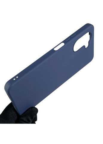 Чехол для C33 однотонный матовый силиконовый на реалми с33 синий Realme (366021101)