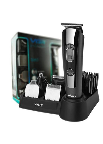 Професійна бездротова машинка для стрижки волосся V-175 тример для бороди та вусів з насадками VGR (364665354)
