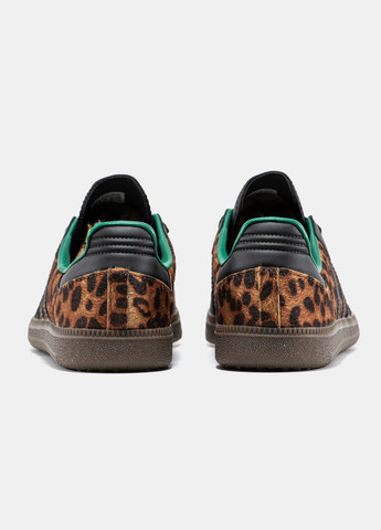 Кросівки жіночі Adidas Samba Beige Black Green | Адідас Самба коричневі No Brand коричневі демісезони (345562945)