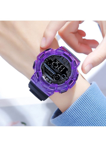 Часы мужские спортивные фиолетовые водонепроницаемые с будильником и секундомером ProDobro (367264465)