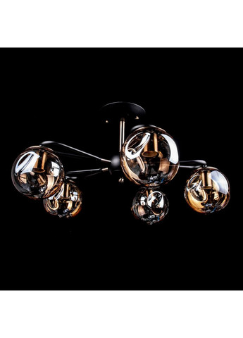 Люстра в стилі лофт на п'ять лампочок N3602/5/BK+AB No Brand (352229679)