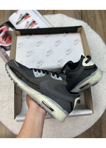 Белые демисезонные кроссовки мужские nike air max 90 terrascape grey black white найк аир макс 90 белые No Brand