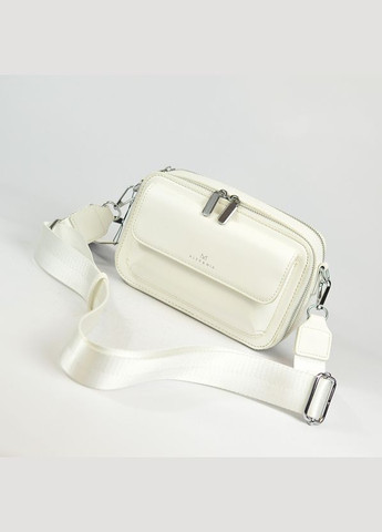 Белая женская маленькая сумка кросс боди клатч через плечо No Brand (293942349)
