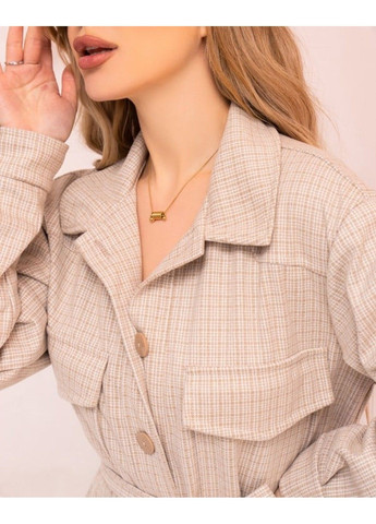 Бежева повсякденний сукня 13767 бежевий ISSA PLUS