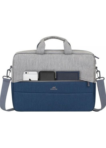 Сумка для ноутбука 15.6" 7532 (Grey/Dark blue) RIVACASE (360415659)