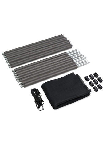 Батут 12ft (366см) чорно з внутрішньою сіткою Hop-Sport (296119673)