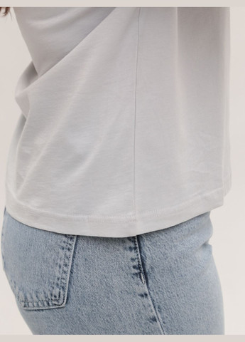 Футболка жіноча світло-сіра пряма укорочена Whitney Пряма - (328000586)
