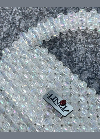 Сумка из бусин маленькая белая ручная работа Felicita (336377600)