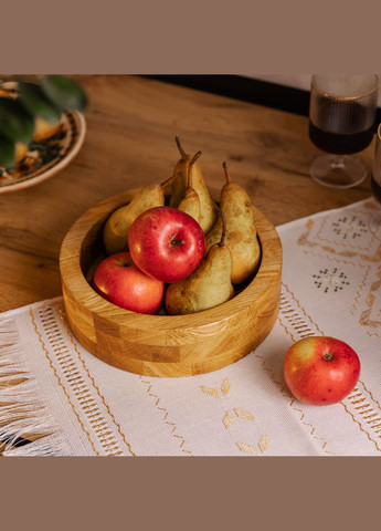 Миска для подачи круглая 25 см, дуб LUGI (328441220)