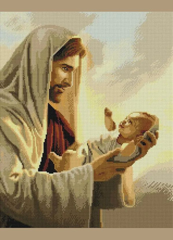 Алмазна мозаїка Ікона Ісус з немовлям SP106 ColorArt (290192144)