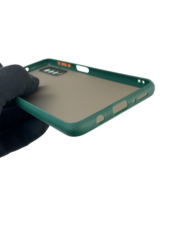 Чохол для телефона Galaxy A7 2018 (SM-A750) з високими бортами із захистом камери на самсунг а7 2018 темно-зелений Samsung (366388246)