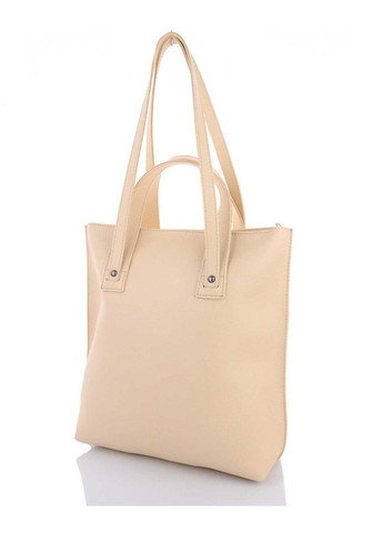 Жіноча сумка Мінді молочна екошкіра для повсякденного використання м'яка з ручками ProDobro (367267460)