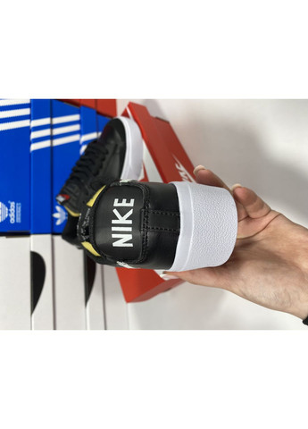 Черные демисезонные кроссовки мужские nike blazer low black найк блейзер No Brand