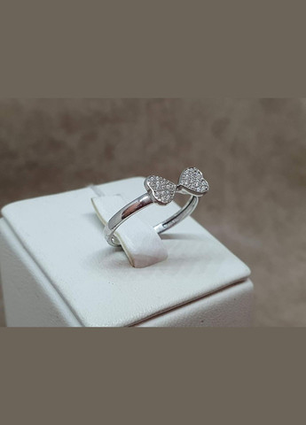 Серебряное кольцо с фианитами. 19118Р Лазурит (296594997)