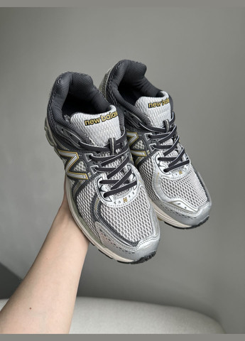 Серые демисезонные кроссовки мужские new balance 860 v2 gray | нью беланс 860 в2 серые No Brand