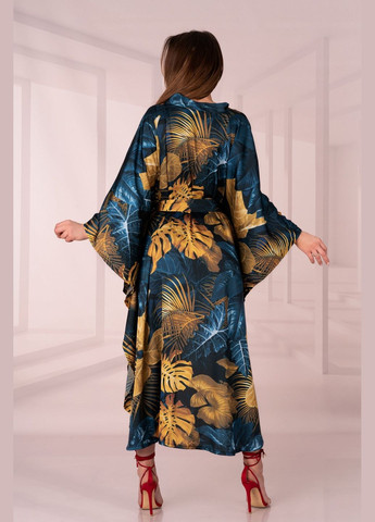 Атласный халат-кимоно Livia Corsetti Handis blue (334016558)