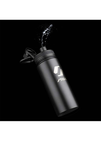 Пляшка для води Water Bottle Steel Black, 550ml Stiga (367596533)