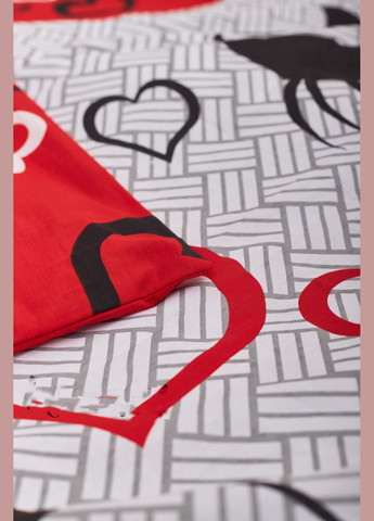 Комплект постельного белья двуспальный 175х210 наволочки 4х70х70 Бязь Gold Люкс (MS-820001157) Moon&Star Love Cats (285718165)