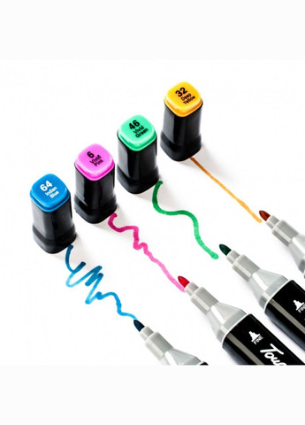 Набор двусторонних скетч маркеров в чехле Touch 24 шт (296108506)