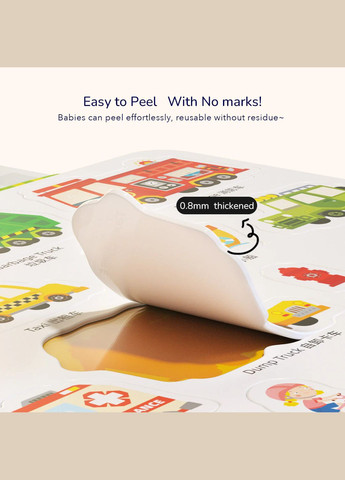 Багаторазові наліпки В океані 43 наліпки (MD2247) вінілові наклейки MiDeer (338435367)