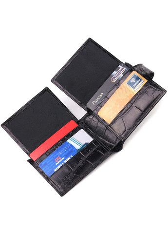 Кошелек мужской кожаный 21511 Черный Canpellini (306881313)