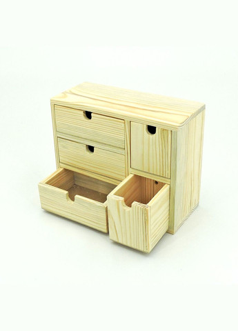 Мини-комод из дерева Джосари бланже (МНК-003201) No Brand (328225822)