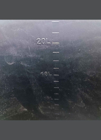 Большое эластичное резиновое цилиндрическое хозяйственное ведро 26 л Полімербит 17 ЛТД (303834641)