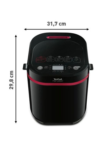 Хлібопічка PF240E38 Black/steel UA Tefal (368631028)