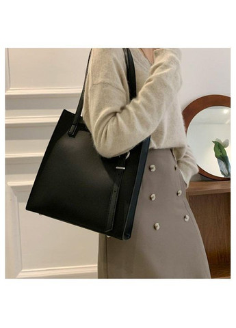 Сумка шопер женская черная (RN-189) No Brand (346493759)