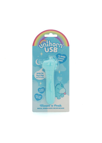 Вибратор-единорожка USB Bullet - Mount'n Peak, виброшар, USB-зарядка - CherryLove Unihorn (369666157)