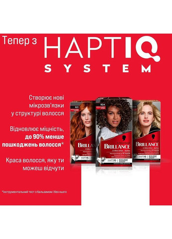 Фарба для волосся 891 Синяво-чорний, 143,7 мл Brillance 2025003 (366529803)