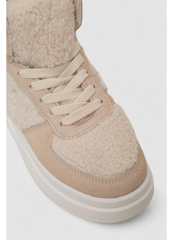 Кроссовки женские зимние на меху хайтопы Sport Line бежевые демисезоны (367179779)