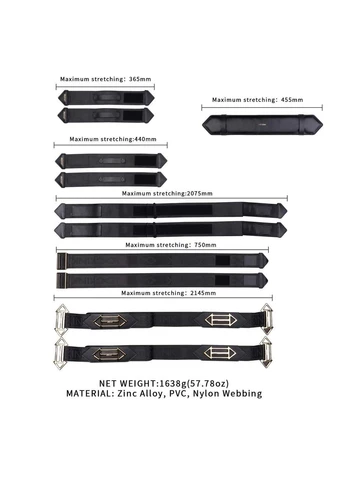 Фіксатори рук і ніг для ліжка BDSM Adjustable Bed Restraint Kit Lockink (383084222)