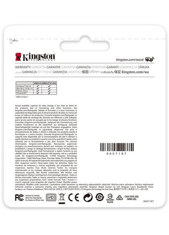 Флеш-накопитель USB3.2 256GB DataTraveler Exodia Black/Pink (DTX/256GB) Kingston (368599938)