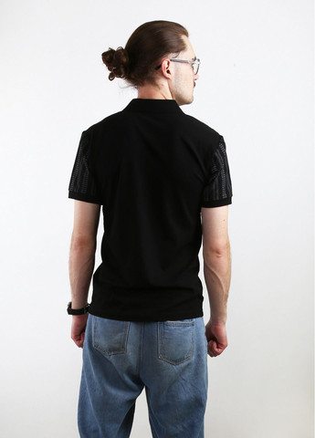 Черная футболка-поло для мужчин Mtp в полоску