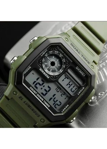 Мужские часы 1299AG Army Green Skmei (341324425)