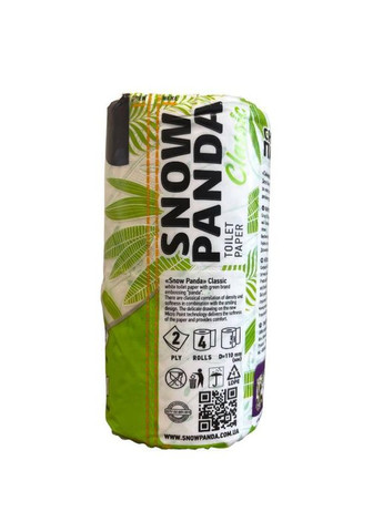 Туалетная бумага 4шт. Снежная панда Бамбук Сніжна Панда (363116443)