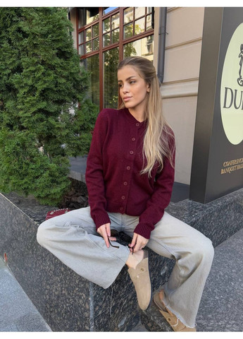 Бордовый кардиган Osoblyva