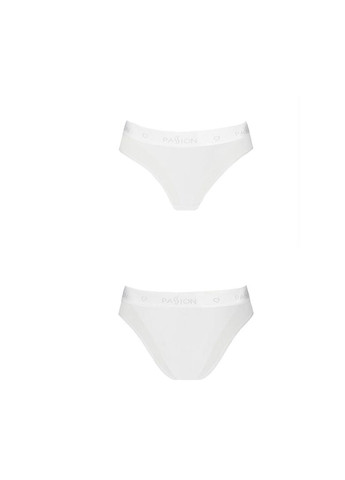 Комбінований демісезонний трусики з прозорою вставкою ps002 panties l, white Passion