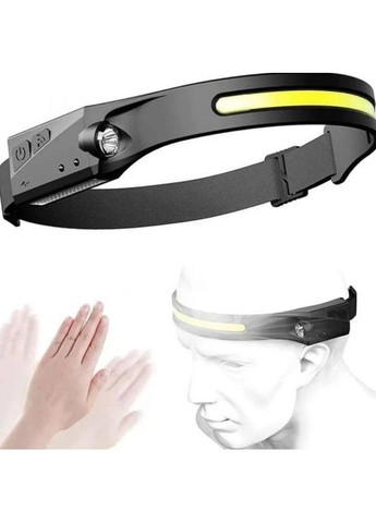 Фонарик Налобный Гибкий Аккумуляторный LED Белый Свет с ИК-датчиком Движения Cтробоскоп YP61 (602307129) Clefers (300694546)