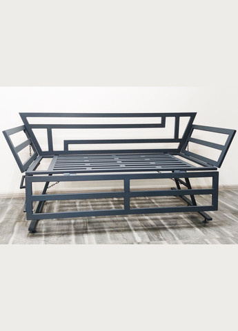 Диван розкладний з подушками (графіт) Троян (346531839)