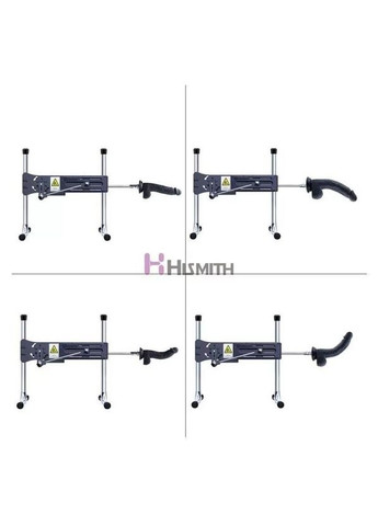 Фаллоимитатор для секс-машин 8.3″ Silicone Dildo Black, система KlicLok, гибкий стержень Hismith (303887859)